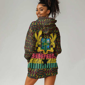 Kwame Nkrumah Ghana Hoodie Dress Kente Pattern African