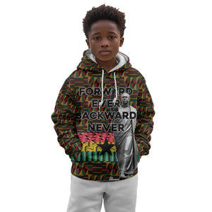 Kwame Nkrumah Ghana Kid Hoodie Kente Pattern African