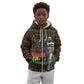 Kwame Nkrumah Ghana Kid Hoodie Kente Pattern African