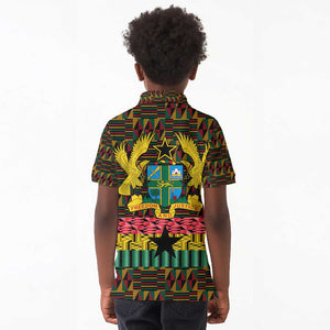 Kwame Nkrumah Ghana Kid Polo Shirt Kente Pattern African