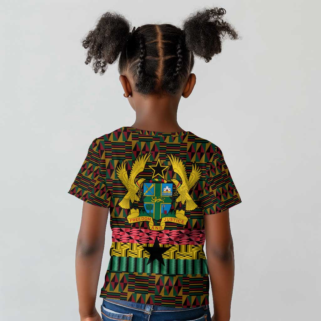 Kwame Nkrumah Ghana Kid T shirt Kente Pattern African