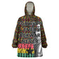 Kwame Nkrumah Ghana Kid Wearable Blanket Hoodie Kente Pattern African