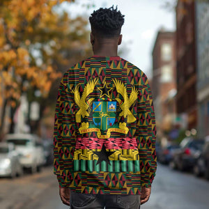 Kwame Nkrumah Ghana Long Sleeve Shirt Kente Pattern African