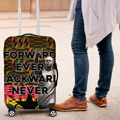 Kwame Nkrumah Ghana Luggage Cover Kente Pattern African