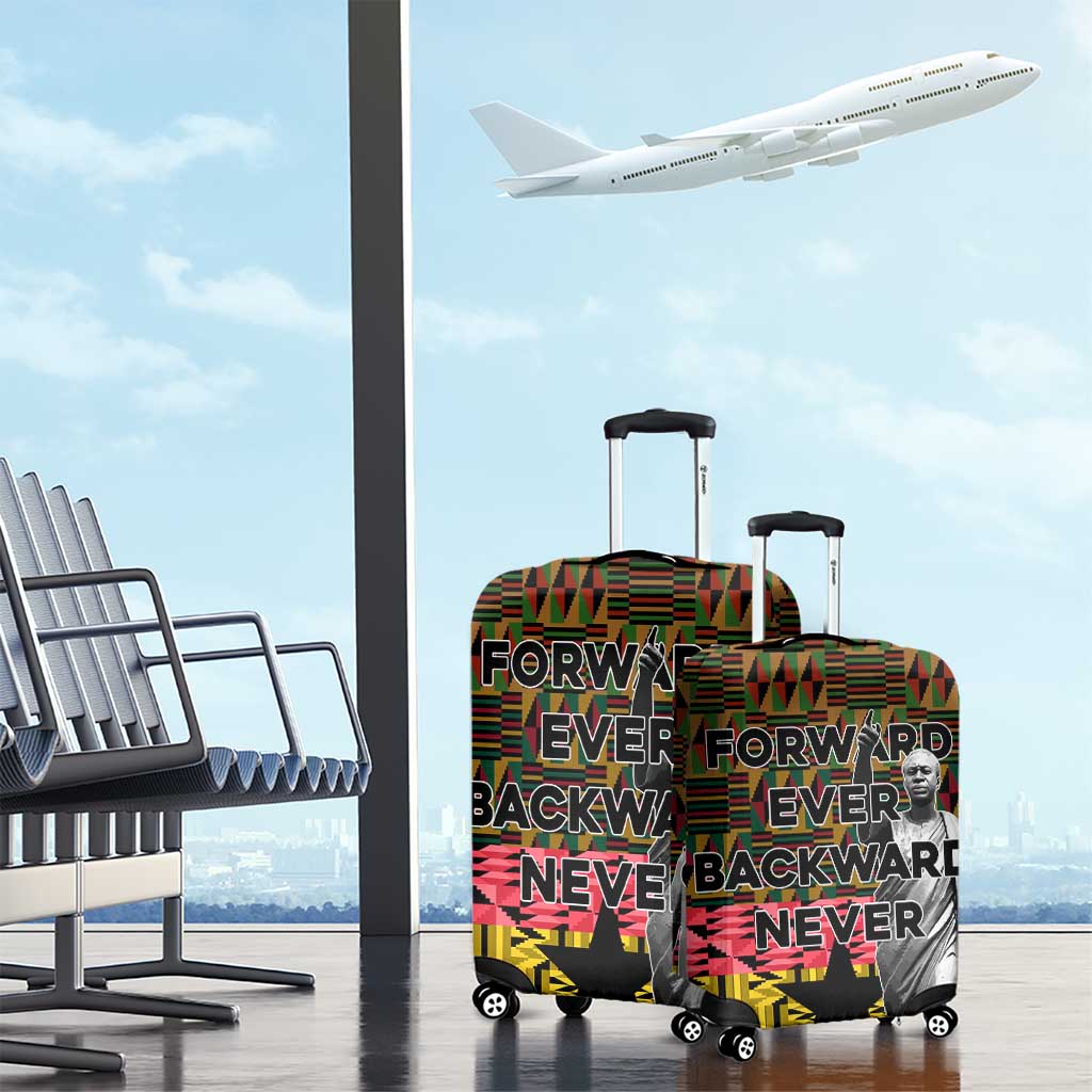 Kwame Nkrumah Ghana Luggage Cover Kente Pattern African