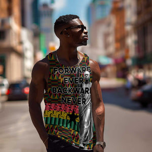 Kwame Nkrumah Ghana Men Tank Top Kente Pattern African