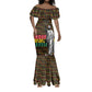 Kwame Nkrumah Ghana Mermaid Dress Kente Pattern African