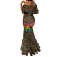 Kwame Nkrumah Ghana Mermaid Dress Kente Pattern African