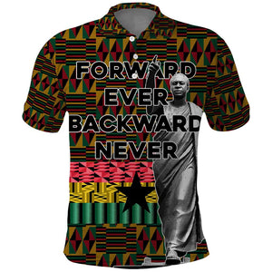 Kwame Nkrumah Ghana Polo Shirt Kente Pattern African