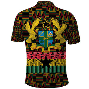 Kwame Nkrumah Ghana Polo Shirt Kente Pattern African