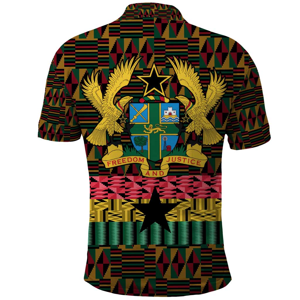 Kwame Nkrumah Ghana Polo Shirt Kente Pattern African