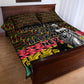 Kwame Nkrumah Ghana Quilt Bed Set Kente Pattern African
