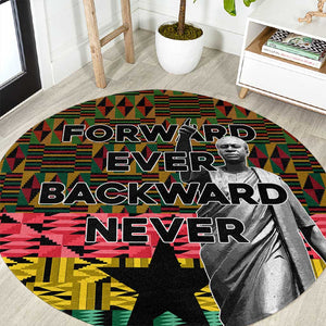 Kwame Nkrumah Ghana Round Carpet Kente Pattern African