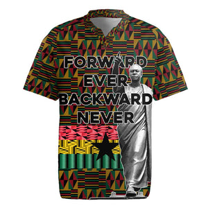Kwame Nkrumah Ghana Rugby Jersey Kente Pattern African