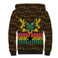 Kwame Nkrumah Ghana Sherpa Hoodie Kente Pattern African