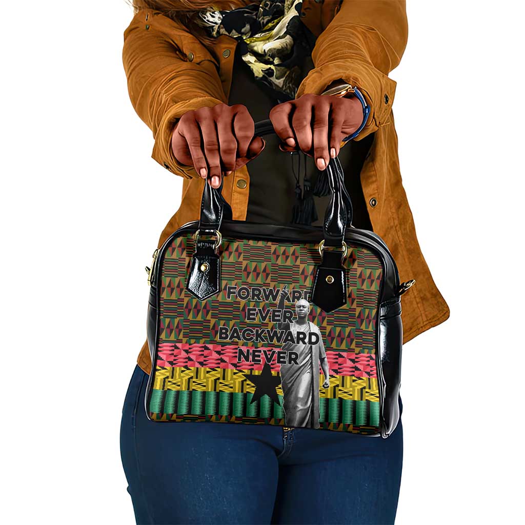 Kwame Nkrumah Ghana Shoulder Handbag Kente Pattern African