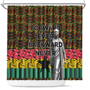 Kwame Nkrumah Ghana Shower Curtain Kente Pattern African