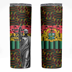 Kwame Nkrumah Ghana Skinny Tumbler Kente Pattern African