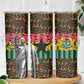 Kwame Nkrumah Ghana Skinny Tumbler Kente Pattern African