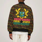 Kwame Nkrumah Ghana Sleeve Zip Bomber Jacket Kente Pattern African