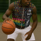 Kwame Nkrumah Ghana Sleeveless Zip Hoodie Kente Pattern African - African Pride