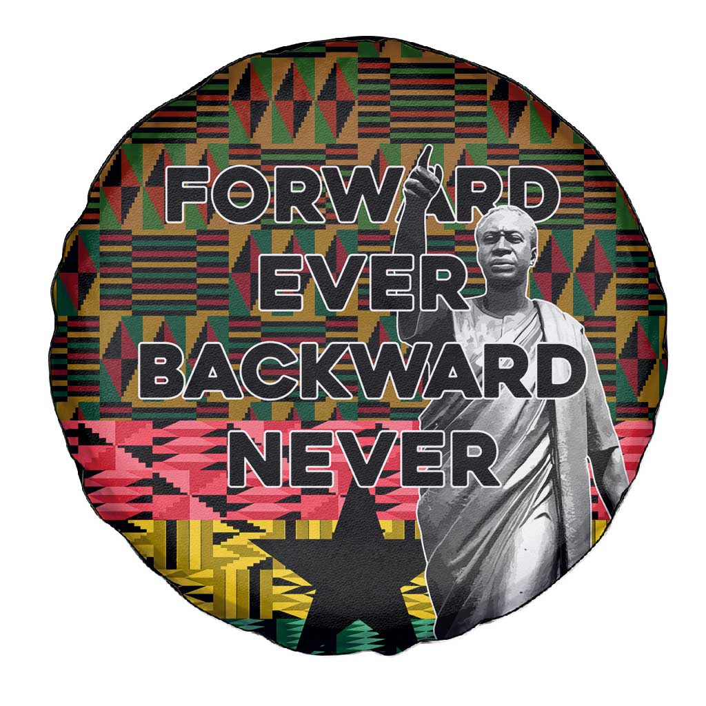Kwame Nkrumah Ghana Spare Tire Cover Kente Pattern African