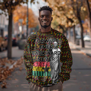 Kwame Nkrumah Ghana Sweatshirt Kente Pattern African