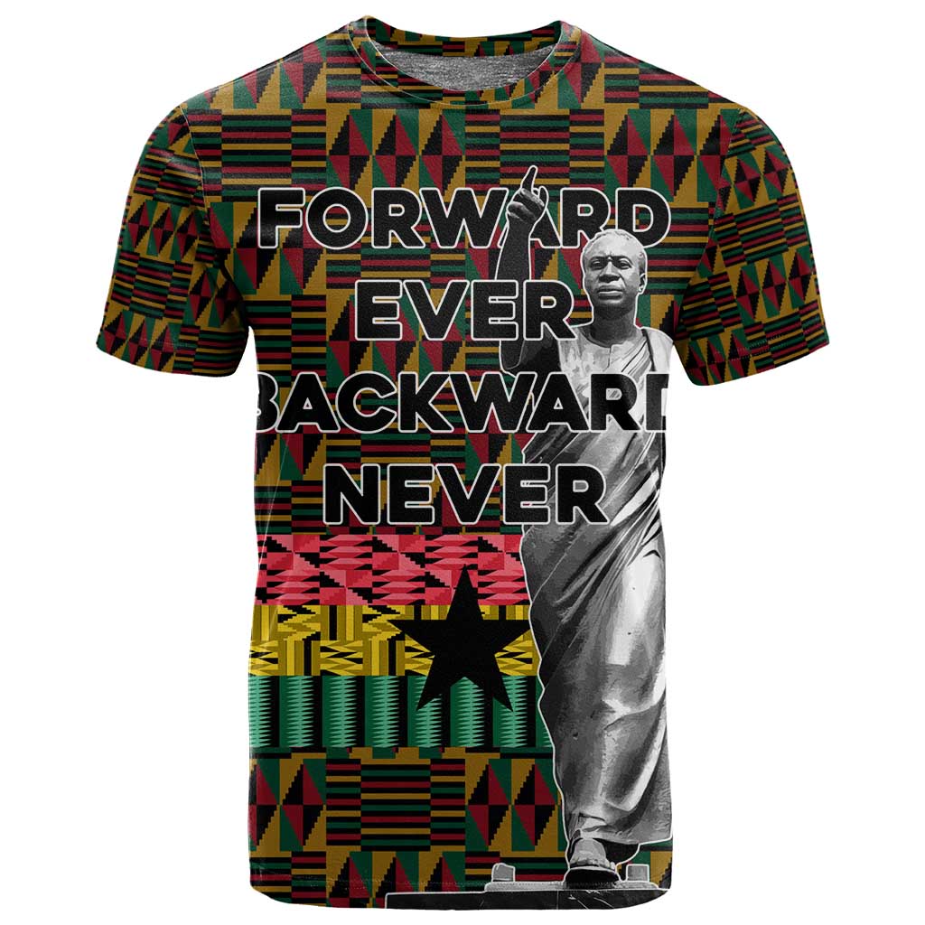 Kwame Nkrumah Ghana T shirt Kente Pattern African