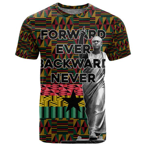 Kwame Nkrumah Ghana T shirt Kente Pattern African