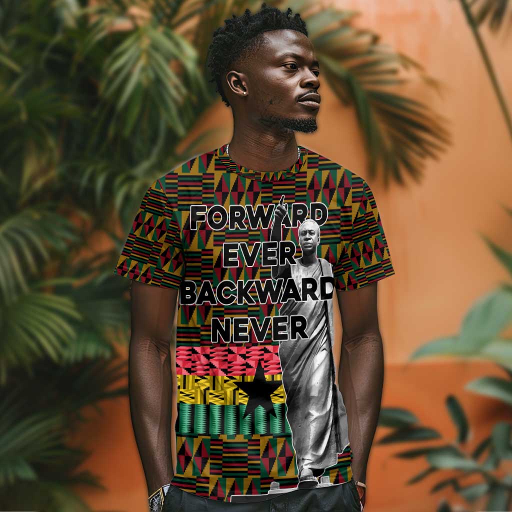 Kwame Nkrumah Ghana T shirt Kente Pattern African