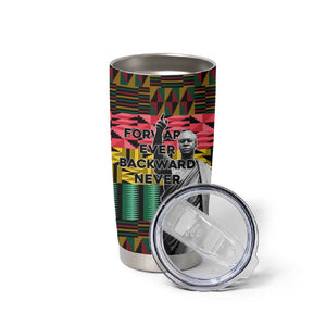 Kwame Nkrumah Ghana Tumbler Cup Kente Pattern African