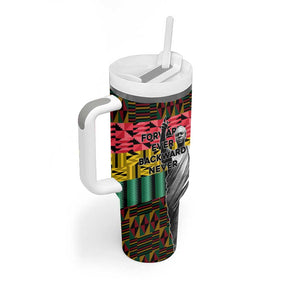 Kwame Nkrumah Ghana Tumbler With Handle Kente Pattern African