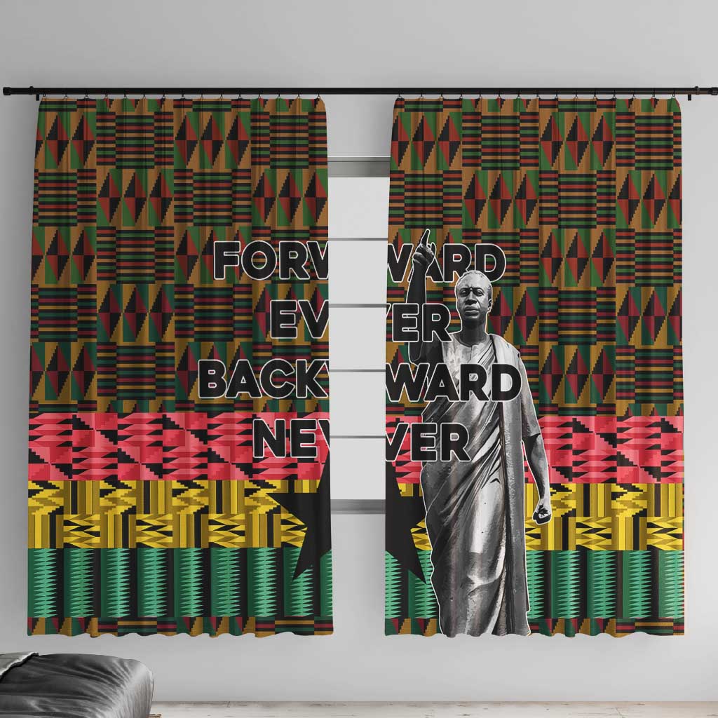 Kwame Nkrumah Ghana Window Curtain Kente Pattern African