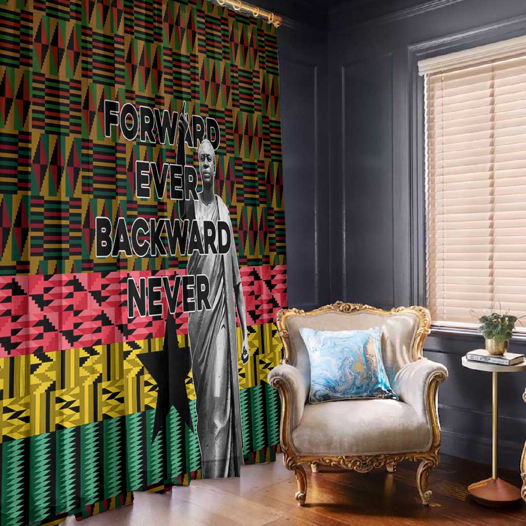 Kwame Nkrumah Ghana Window Curtain Kente Pattern African
