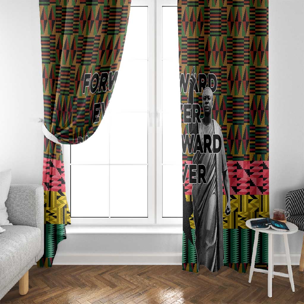 Kwame Nkrumah Ghana Window Curtain Kente Pattern African