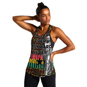 Kwame Nkrumah Ghana Women Racerback Tank Kente Pattern African