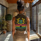 Kwame Nkrumah Ghana Women Sleeveless Polo Shirt Kente Pattern African