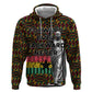 Kwame Nkrumah Ghana Zip Hoodie Kente Pattern African