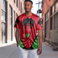 Malawi Baseball Jersey Flag Colors Blended with National Emblem