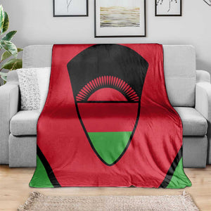 Malawi Blanket Flag Colors Blended with National Emblem