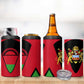 Malawi 4 in 1 Can Cooler Tumbler Flag Colors Blended with National Emblem