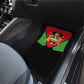 Malawi Car Mats Flag Colors Blended with National Emblem