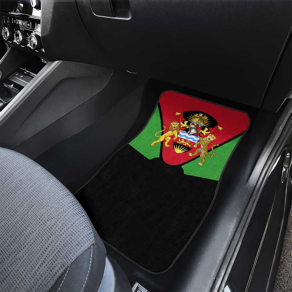 Malawi Car Mats Flag Colors Blended with National Emblem