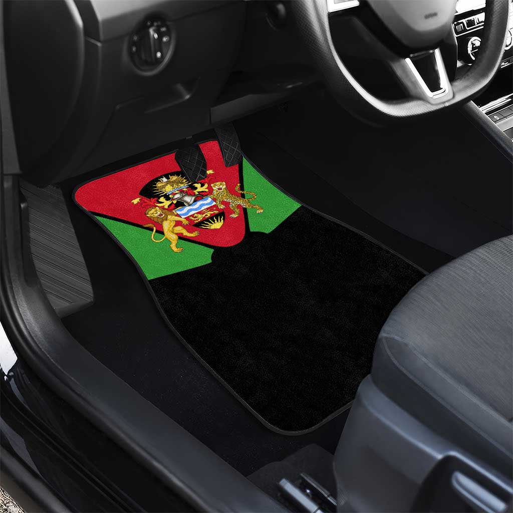 Malawi Car Mats Flag Colors Blended with National Emblem