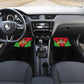 Malawi Car Mats Flag Colors Blended with National Emblem