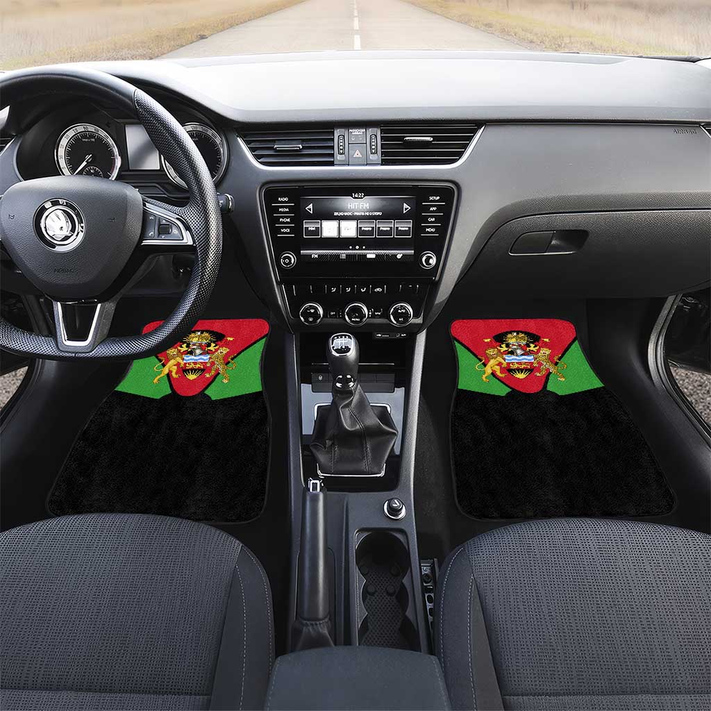 Malawi Car Mats Flag Colors Blended with National Emblem