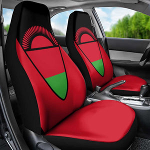 Malawi Car Seat Cover Flag Colors Blended with National Emblem