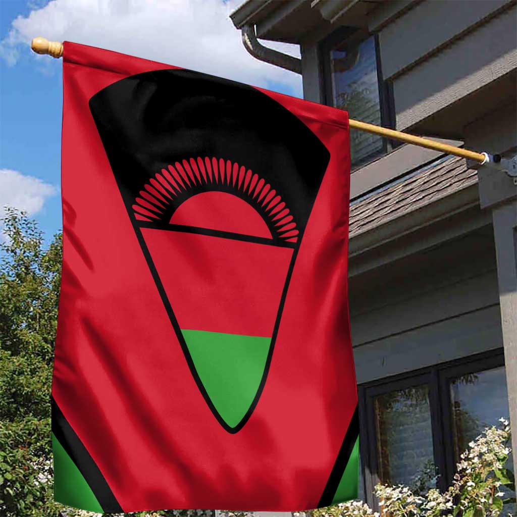 Malawi Garden Flag Flag Colors Blended with National Emblem