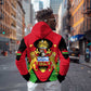 Malawi Hoodie Flag Colors Blended with National Emblem