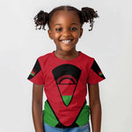 Malawi Kid T shirt Flag Colors Blended with National Emblem